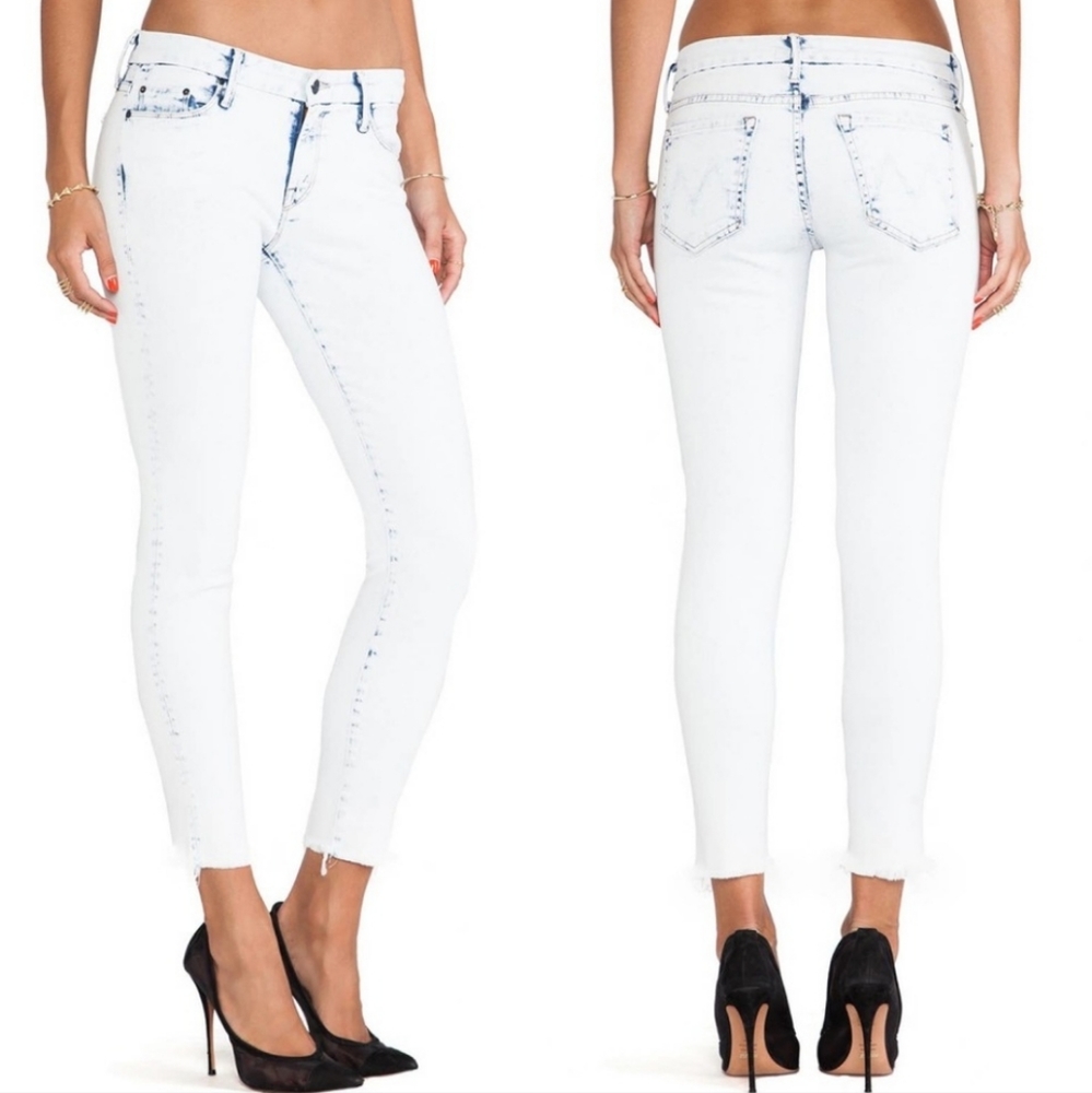 Mother Jeans Looker Ankle Fray Skinny Jeans Out Of The Box Size 25